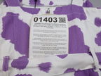 Jaded Dress Women UK 10 Purple Cow Print Belted Buckle Strappy Mini Cotton BNWT
