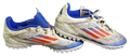Adidas F50 League Turf Football Boots Men UK 7 White Blue Astro Trainers