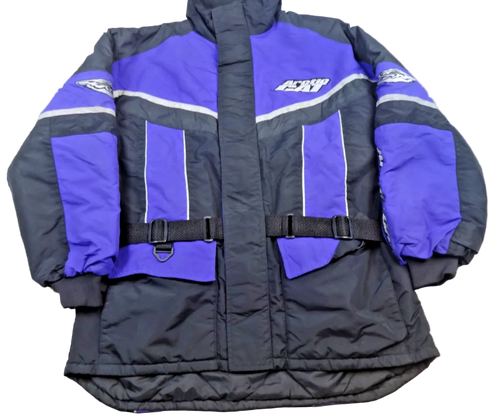 Arctic Cat Jacket Mens Large Vintage Y2K Ski Snowmobile Thinsulate Purple Black