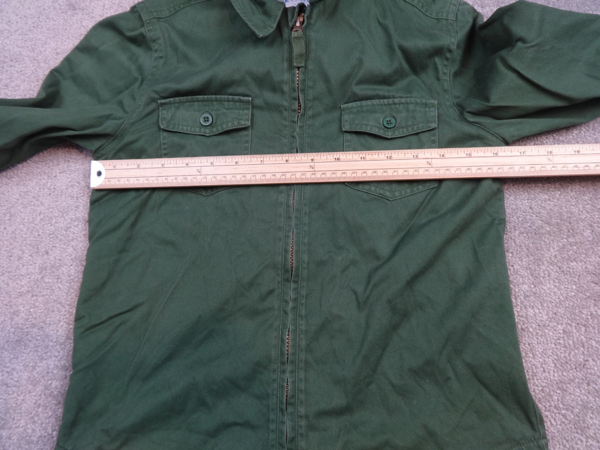 FatFace Jacket Boys 8-9Y Green Cotton Hooded Utility Shirt Jacket Casual Outdoor