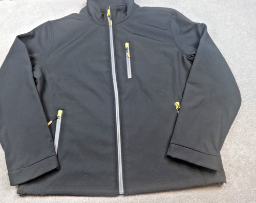 Atlas For Men Jacket Mens Extra Large Softshell Black Outdoor Hiking Zip Pockets