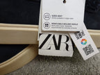 Zara Loafers Mens UK 9 Navy Suede Tassel Slip On Casual Smart Shoes Holiday BNWT