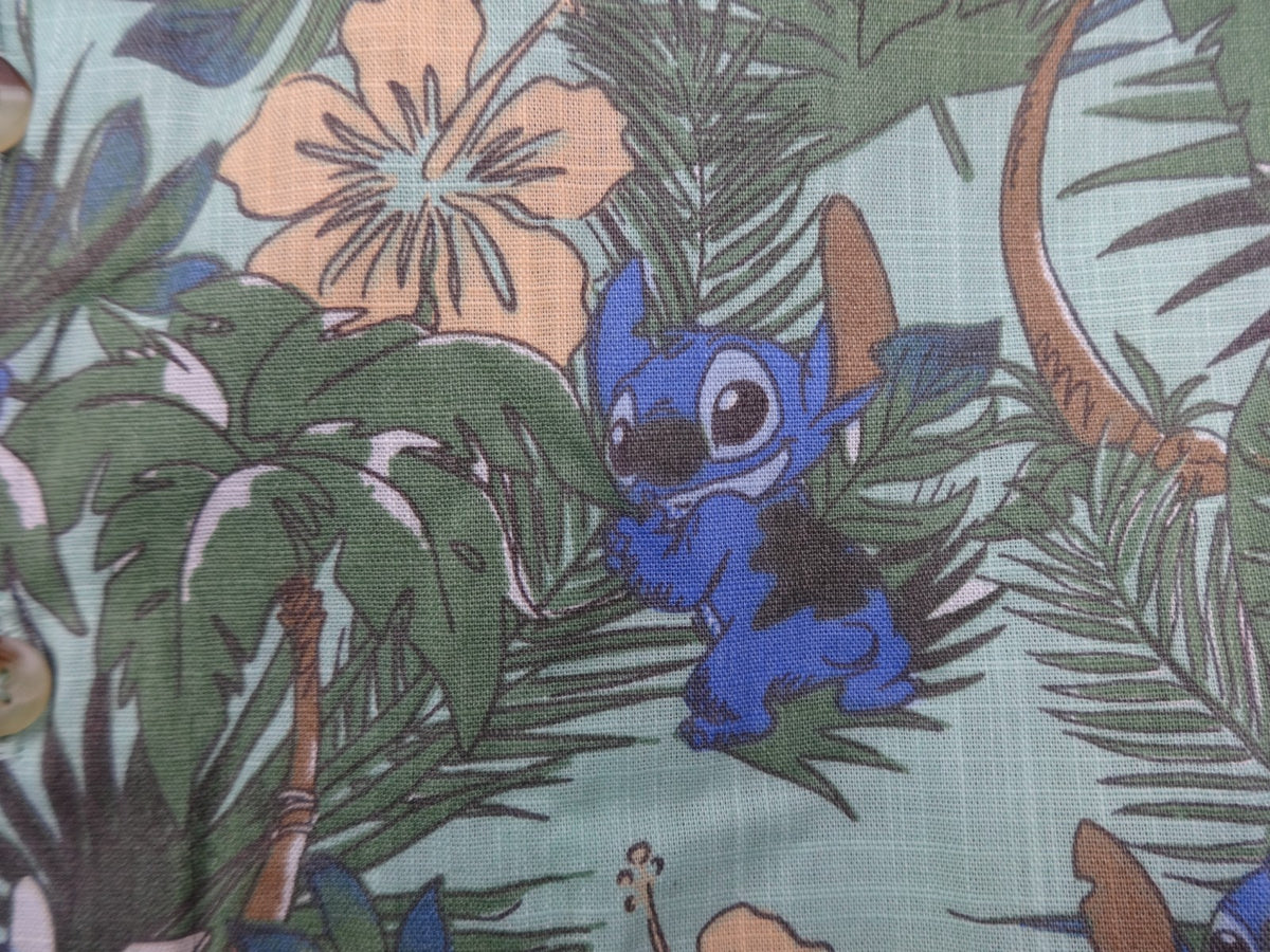 Disney Stitch at George Boys Shirt Age 3-4 BNWT Hawaiian Holiday Tropical Summer