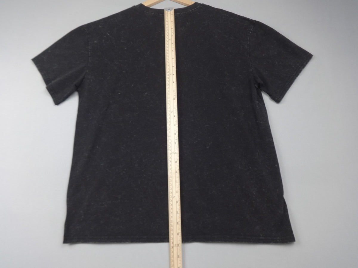 Vinceotto T Shirt Women One Size Black California Eagle Acid Wash Graphic Tee