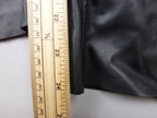 Zara Trouser Women EU 42 UK 14  Black Faux Leather Straight Biker Wet Look Pants