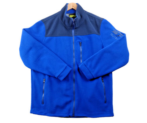 Atlas For Men Fleece Jacket Mens Medium Blue Zip Outdoor Running Hiking Casual