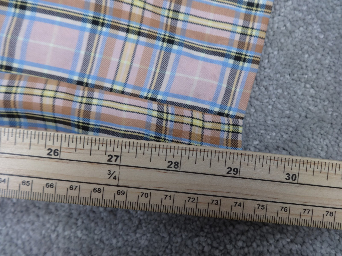 Y.A.S Freetown HW Trousers UK 12 Pink Checked Wide Leg High Waist Plaid Pants