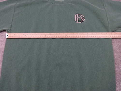 Blood Brother Sweatshirt Jumper Men XL Green Logo Crew Neck Streetwear Y2K Retro