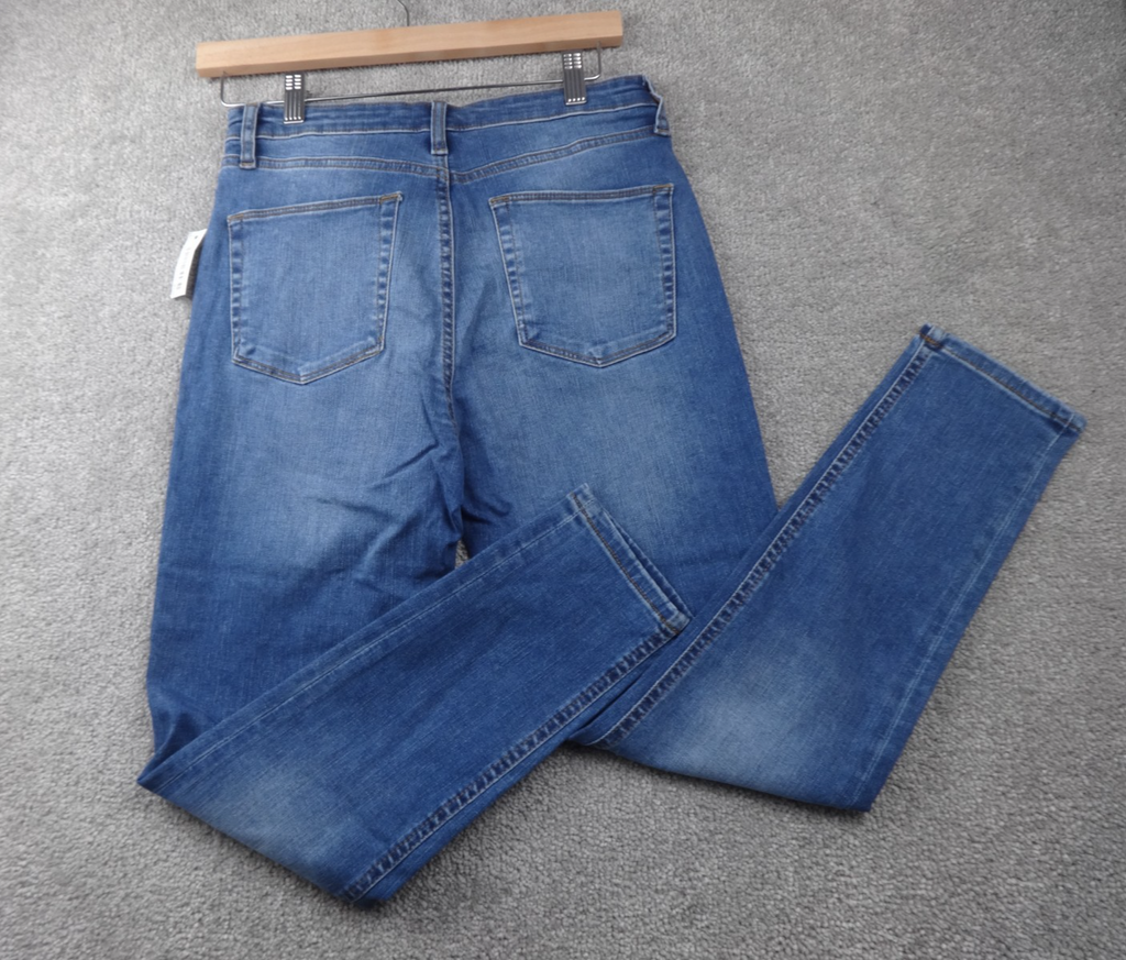 Meraki Jeans Womens Waist 29 L 30 Blue Stretch Skinny Fit Denim Casual Y2K New
