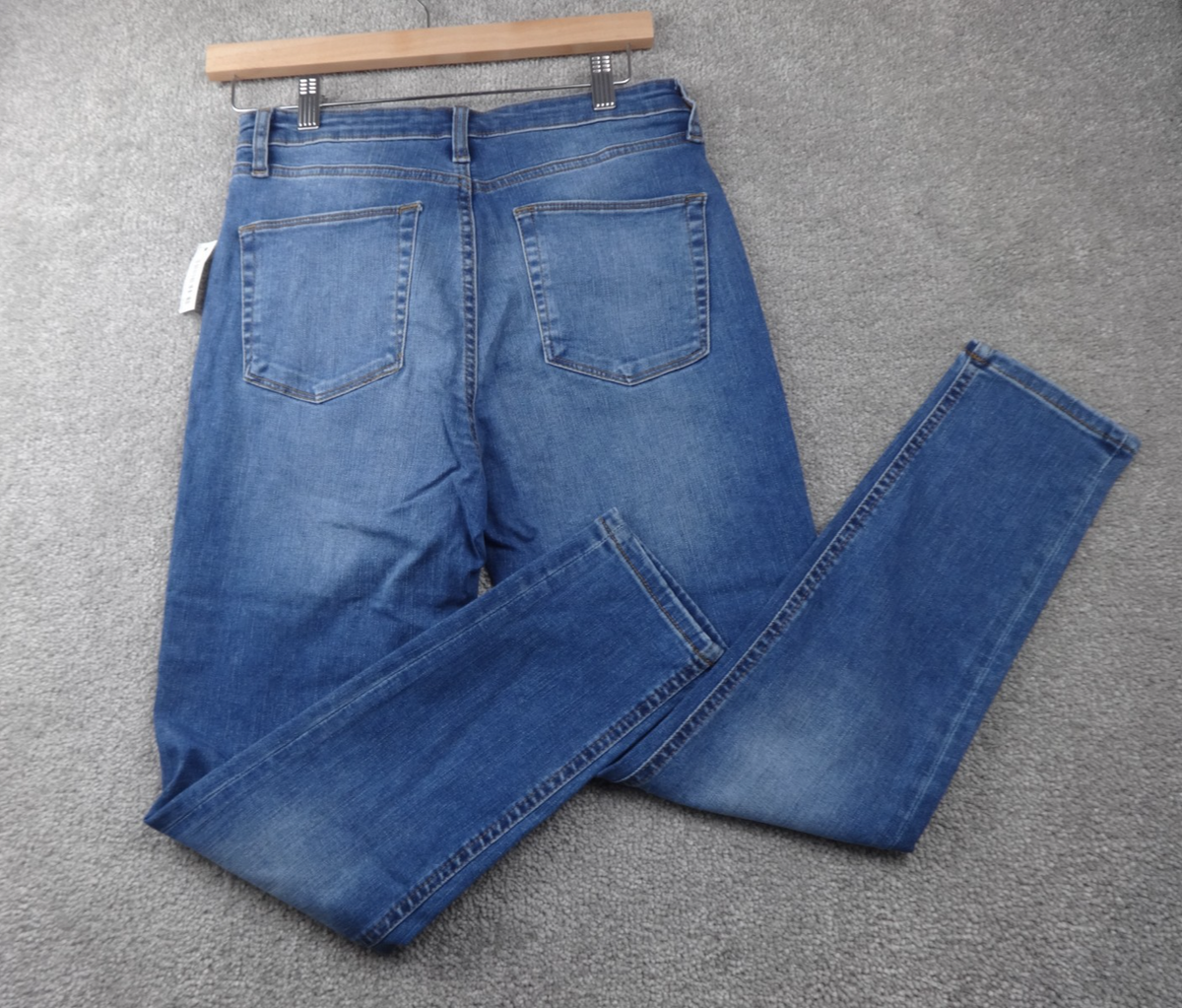 Meraki Jeans Womens Waist 29 L 30 Blue Stretch Skinny Fit Denim Casual Y2K New