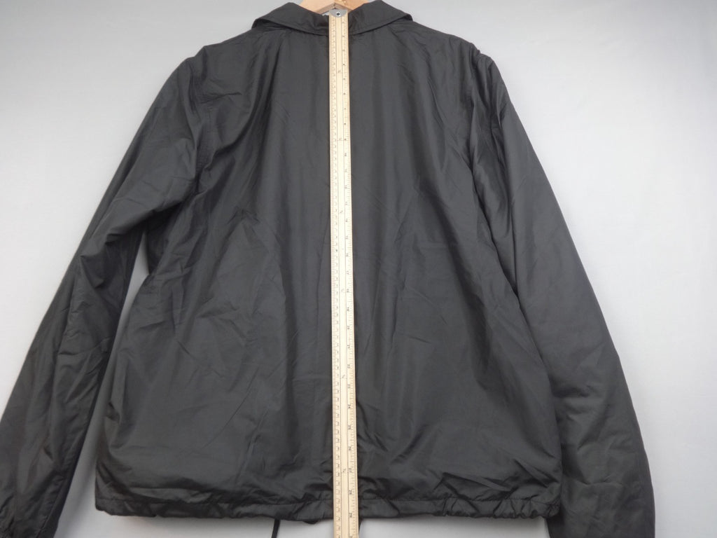 Sefton Jacket Men Unisex Large Black Coach Windbreaker  Vegan Streetwear BNWT