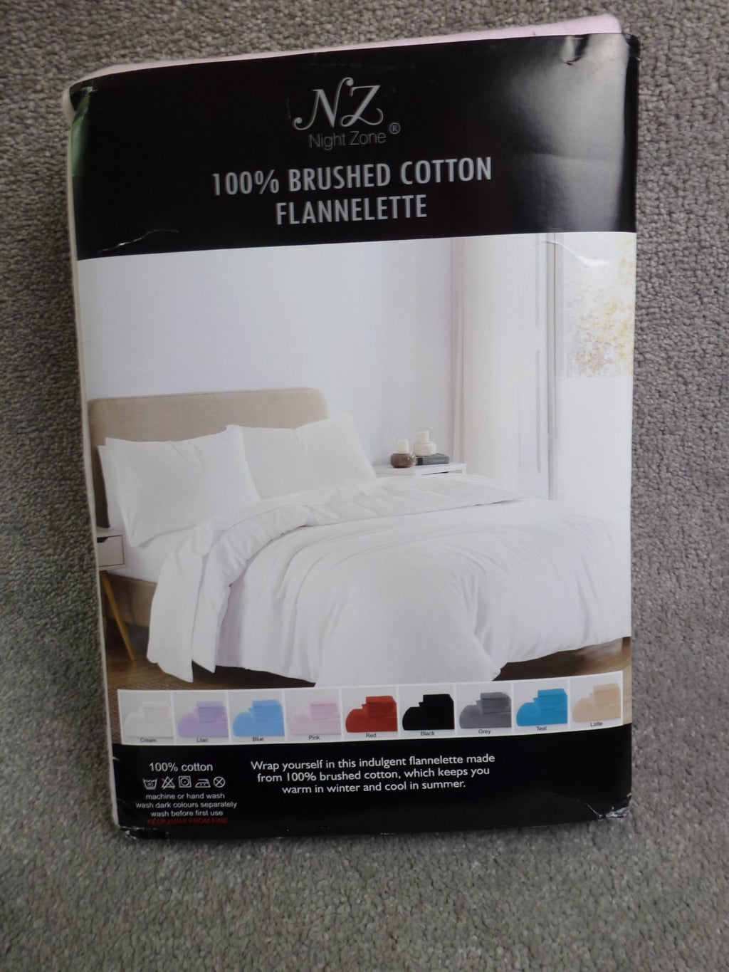 Night Zone Duvet Set King Pink 100% Brushed Cotton Flannelette Bedding Set BNWT