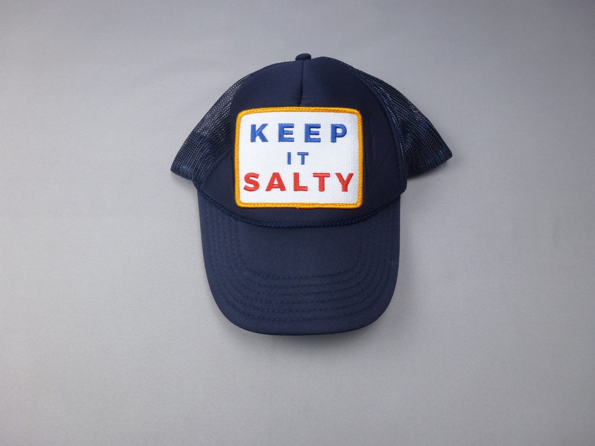 Friday Feeling Cap Unisex One Size Navy Keep It Salty Trucker Mesh Snapback