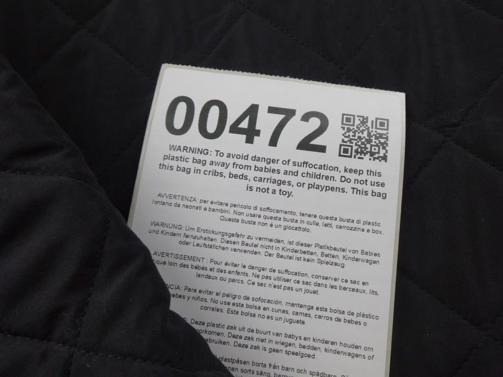 Barbour Quilted Jacket Mens XLBlack Diamond Stitch Country Outdoor Coat Classic