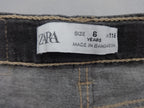 Zara Jeans Girls Age 6 116cm Dark Wash Straight Leg Stretch Denim BNWT
