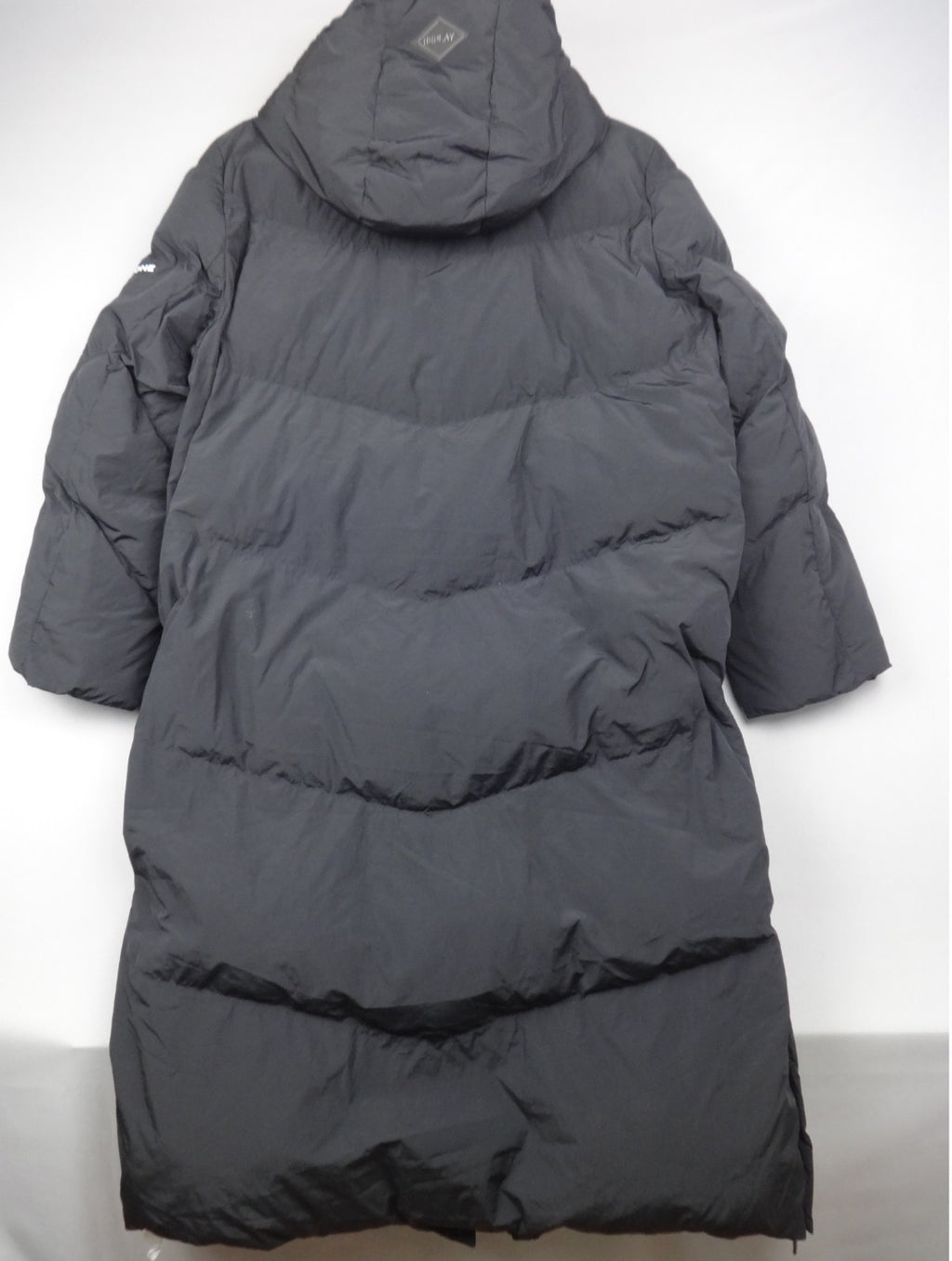 Replay Medium Black Longline Puffer Coat Hooded Thermore BNWT Oversized Unisex