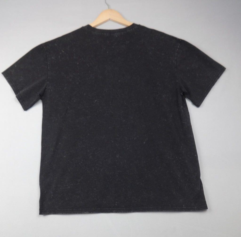 Vinceotto T Shirt Women One Size Black California Eagle Acid Wash Graphic Tee