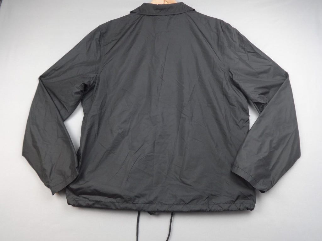 Sefton Jacket Men Unisex Large Black Coach Windbreaker  Vegan Streetwear BNWT