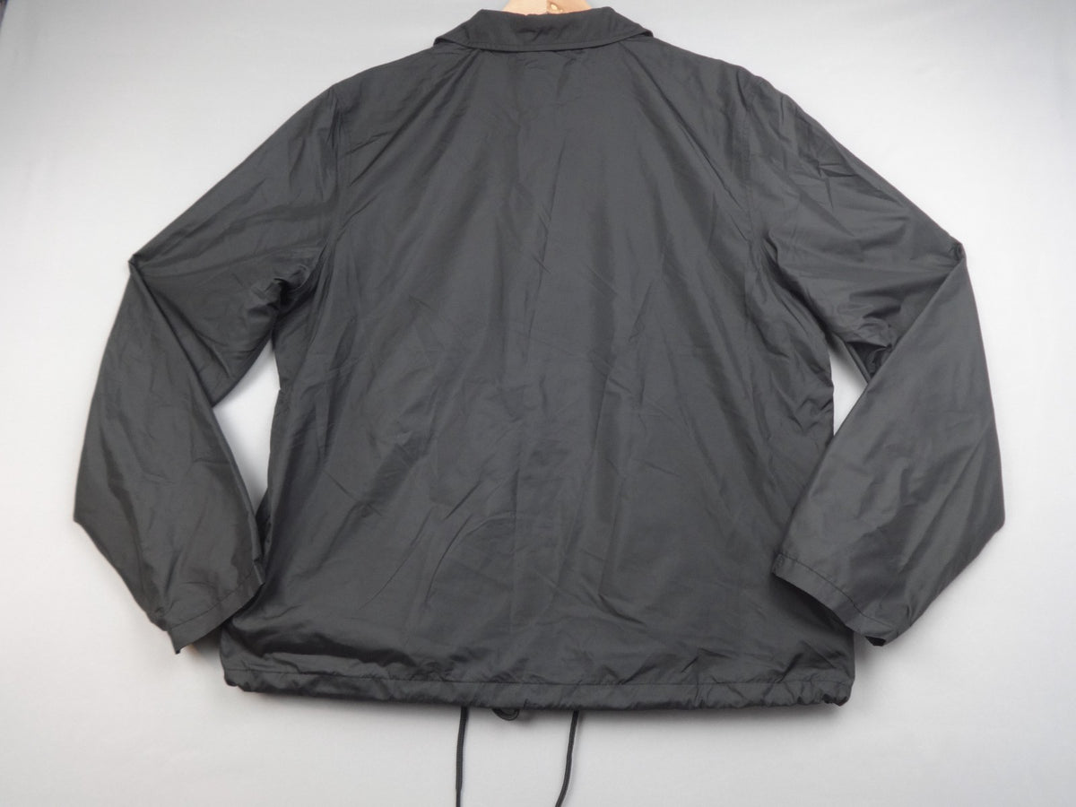 Sefton Jacket Men Unisex Large Black Coach Windbreaker  Vegan Streetwear BNWT