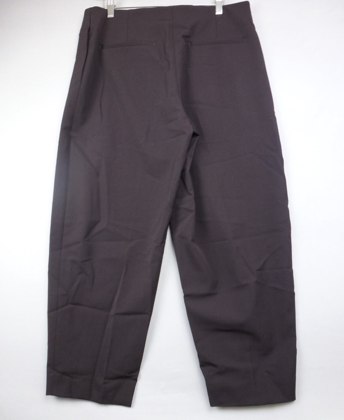 COS Trousers Women's UK 12 Black Wool Blend Wide Leg Tailored Smart BNWT Cropped