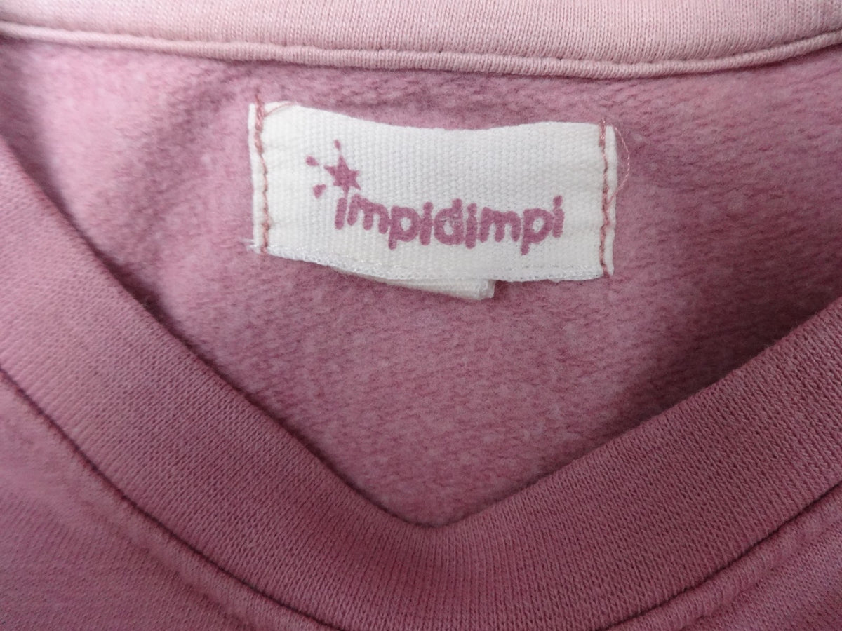 ImpIDimpi Sweatshirt Girls 104 3-4Y Pink Frill Rainbow Organic Cotton Blend Kids