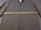 H&M Shirt Mens XL Beige Textured Long Sleeve Smart Casual Knit Look Marl BNWT
