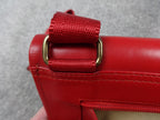 Radley Crossbody Bag Women Retro Vintage Strap Red Leather Dog Charm Zip Y2K UK