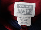 Converse Hoodie Boys 3-4 Year Blue Red Chuck Taylor All Star Logo Sweater Jumper