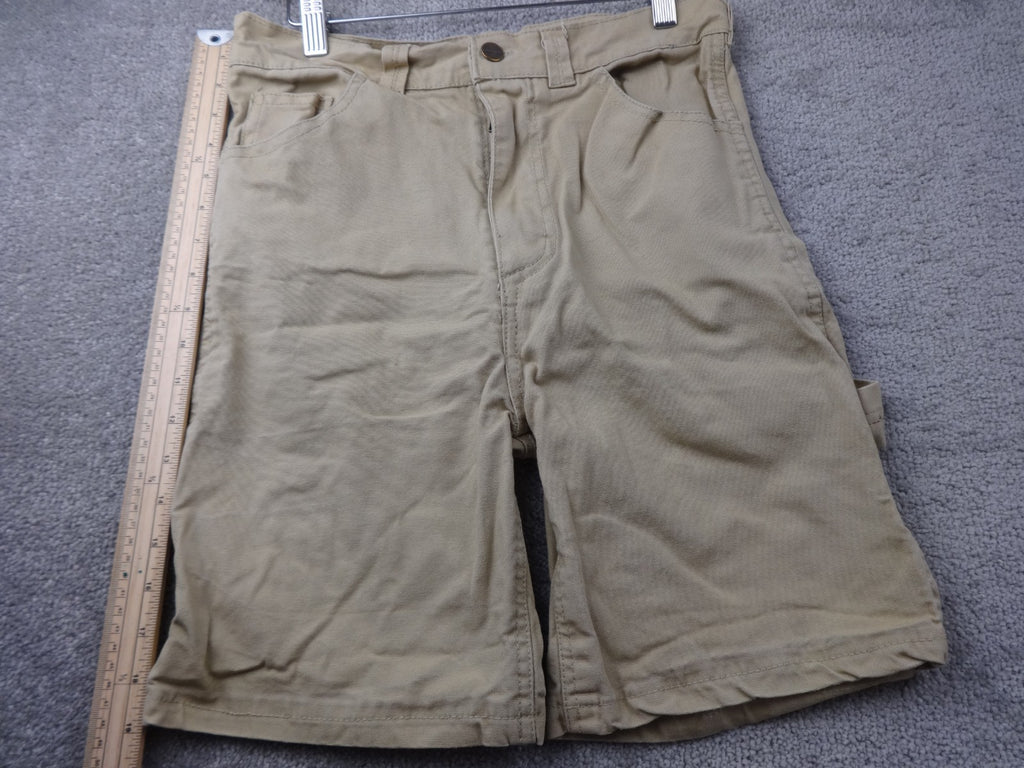Carhartt Short Men 30 Inch Waist Beige Canvas Workwear Cargo Utility Relaxed Fit