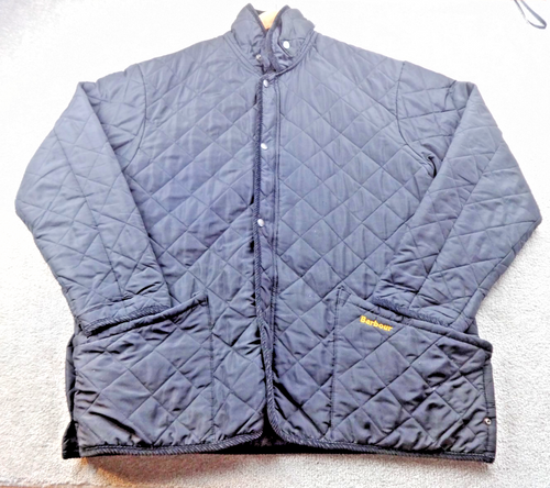 Barbour Quilted Jacket Mens XLBlack Diamond Stitch Country Outdoor Coat Classic