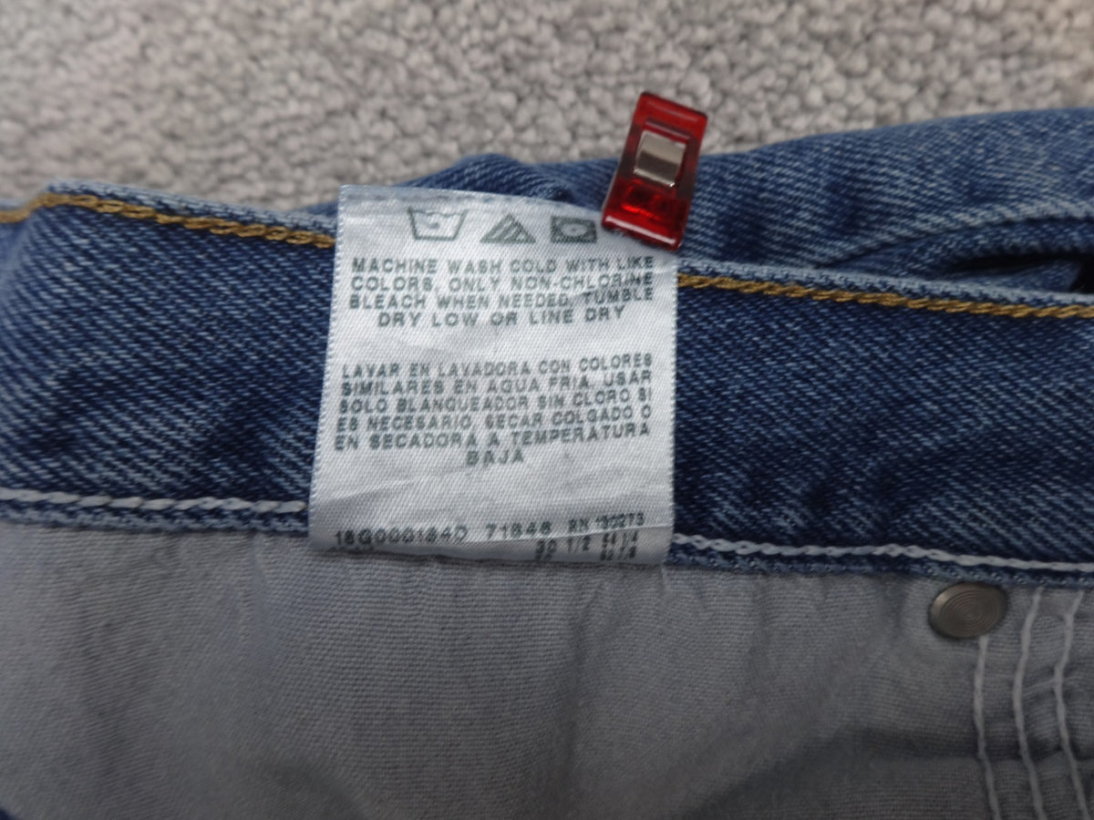 Wrangler Jeans Mens 42W 30L Relaxed Fit Blue Denim Y2K 90s Straight Leg Vintage