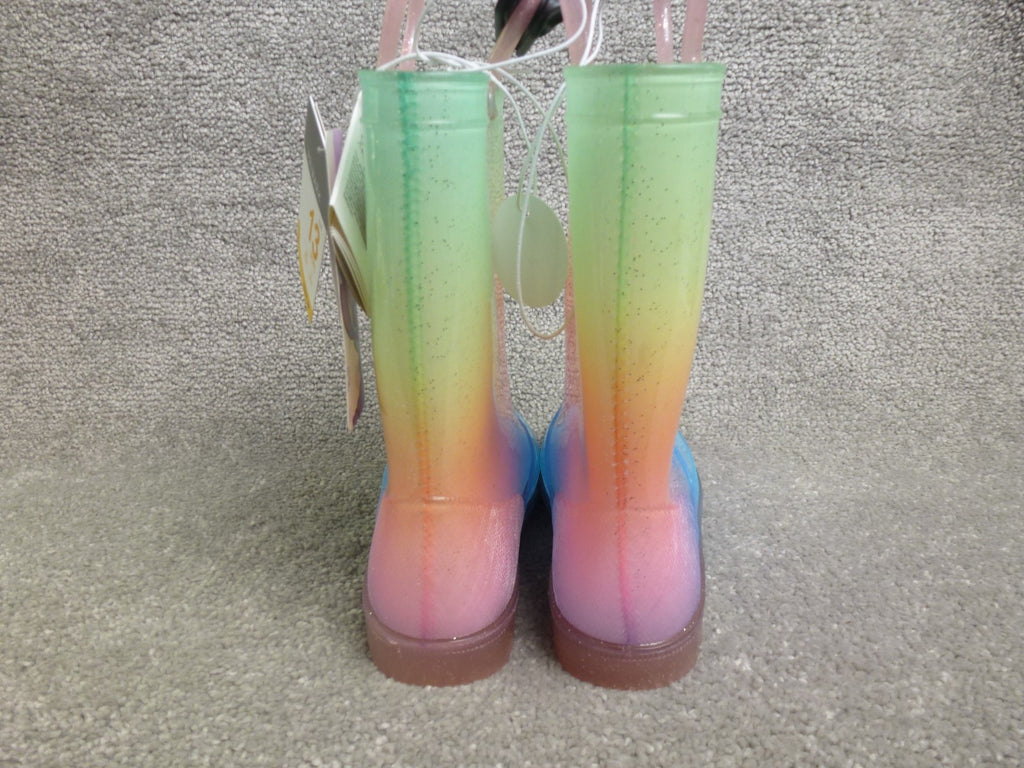Primark Wellies Girls UK 13 Disney Stitch & Angel Light Up Glitter Festival BNWT