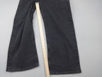 H&M Jeans Womens UK 10 Black Wide Leg High Waist Cropped Denim Retro BNWT Y2K