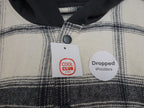 Cool Club Shacket Kids 12-13 Years Black White Check Hooded Overshirt Cotton